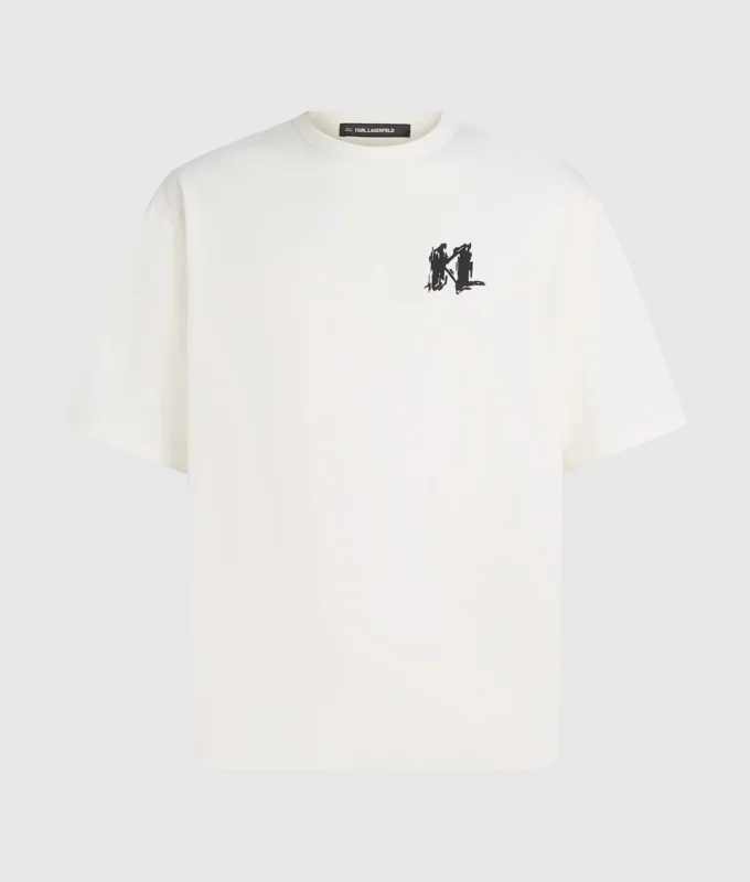 T-skjorte med grafisk monogram