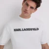 T-SKJORTE MED KONTRASTSTING