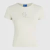 T-skjorte med monogram og nitter