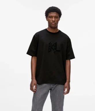 T-skjorte med paljettmonogram