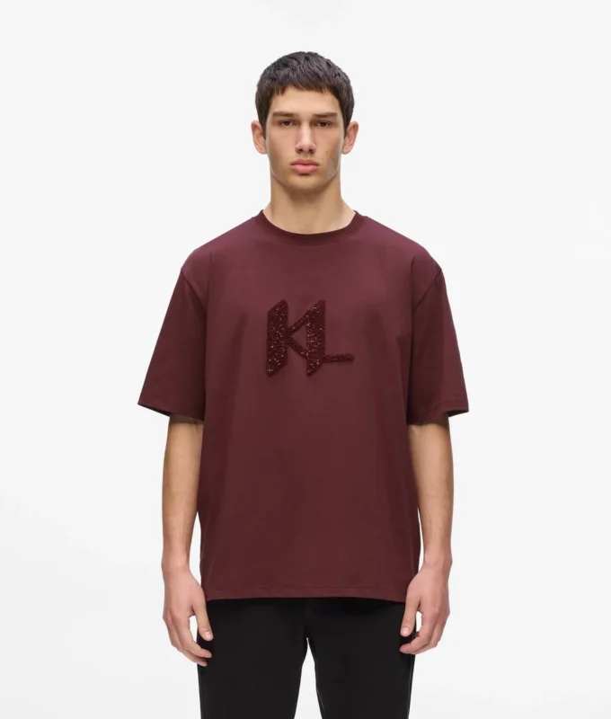 T-skjorte med paljettmonogram