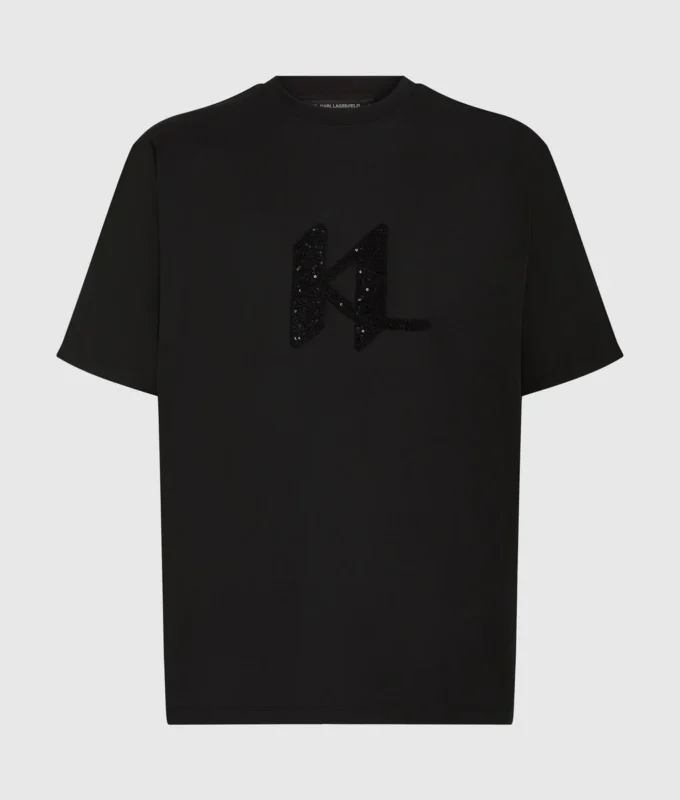 T-skjorte med paljettmonogram