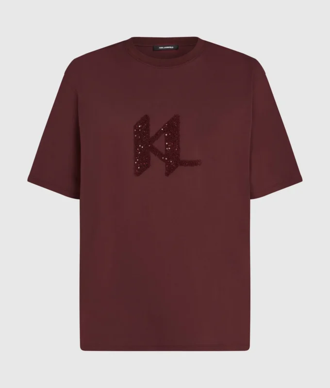 T-skjorte med paljettmonogram