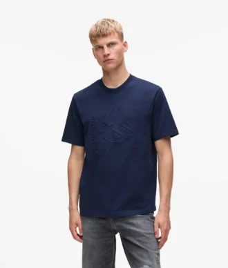T-skjorte med preget monogram