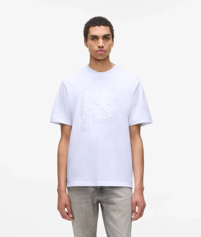 T-skjorte med preget monogram