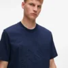 T-skjorte med preget monogram