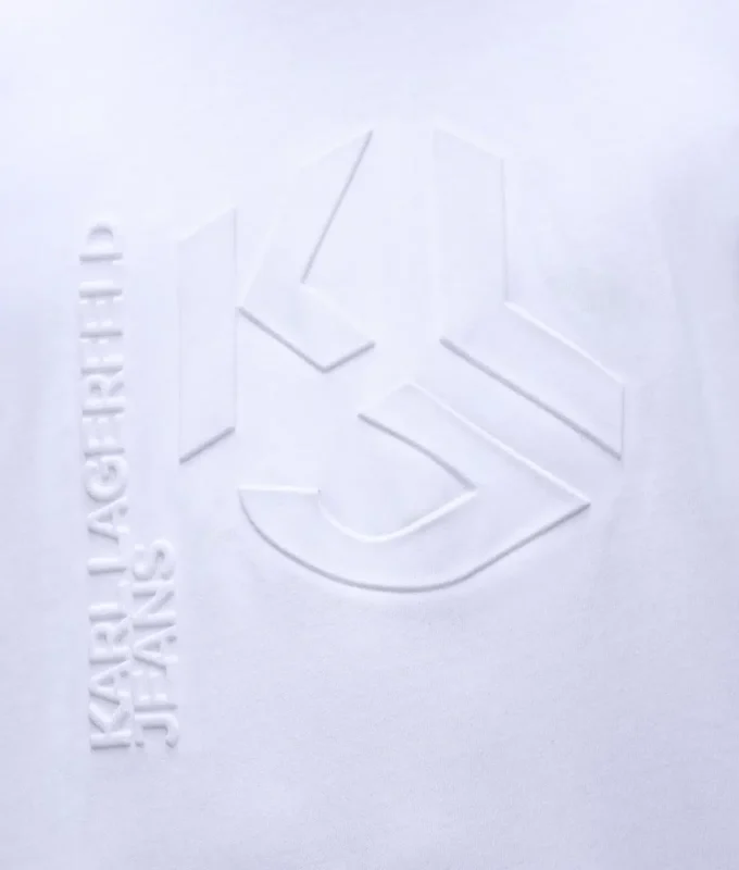 T-skjorte med preget monogram
