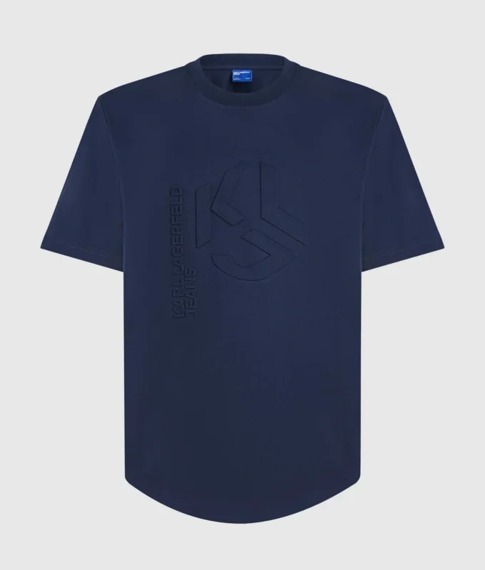 T-skjorte med preget monogram
