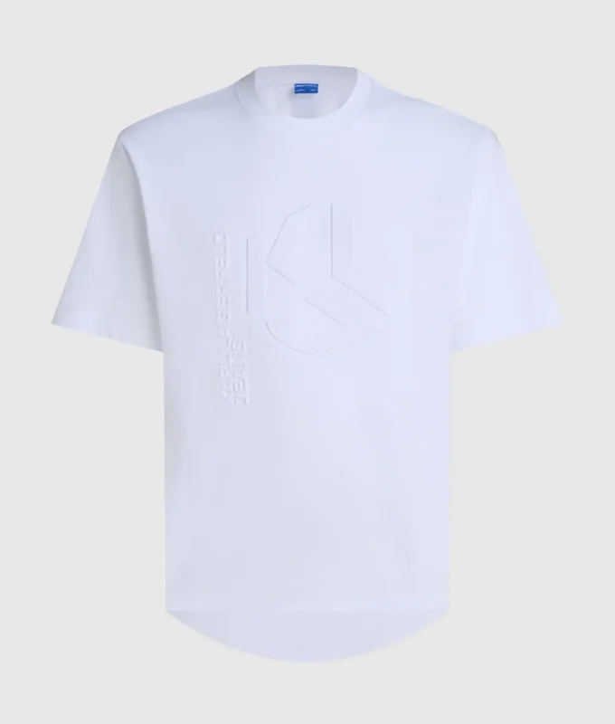 T-skjorte med preget monogram