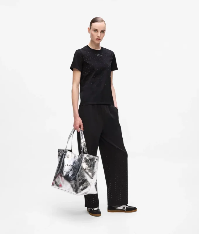 T-skjorte med rhinestones