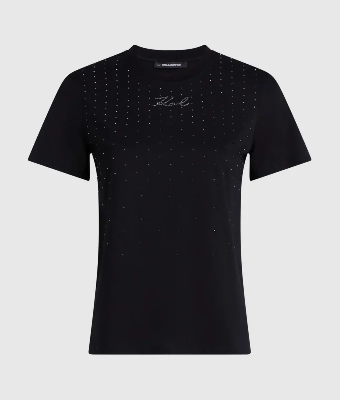 T-skjorte med rhinestones