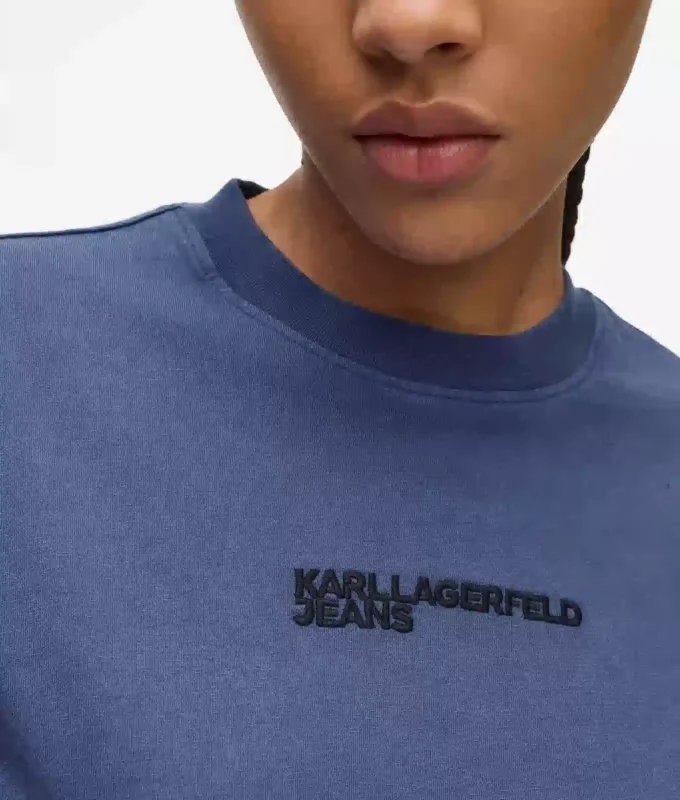 T-skjorte med vasket logo