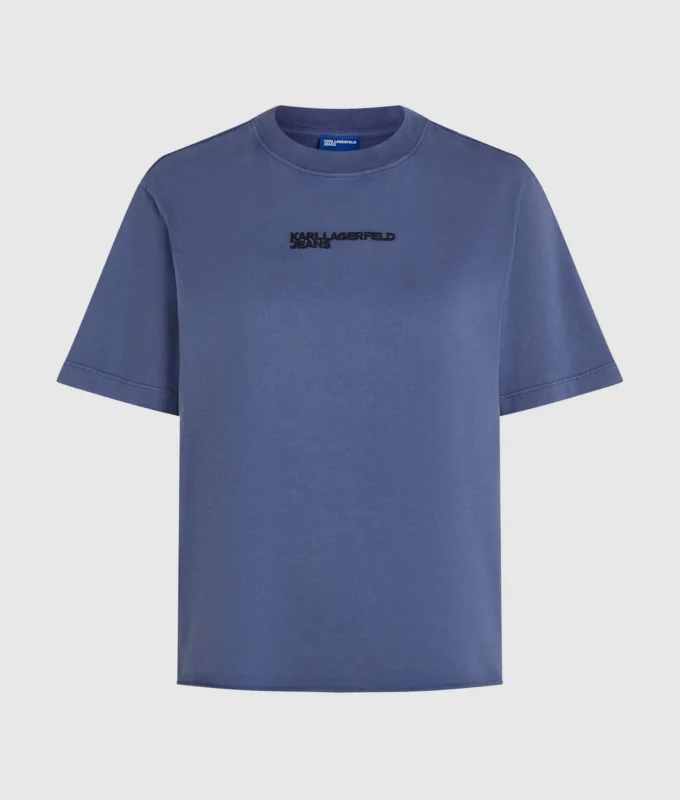 T-skjorte med vasket logo