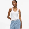 Tank-top og shorts pyjamasett
