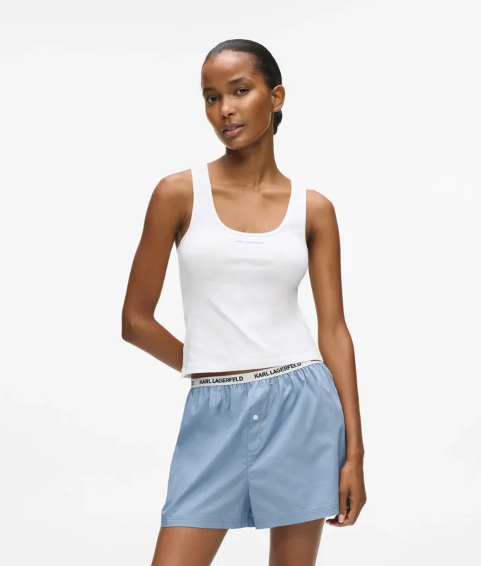 Tank-top og shorts pyjamasett