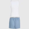 Tank-top og shorts pyjamasett