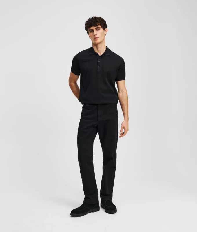 TAPERED JEANS MED GLIDELÅS