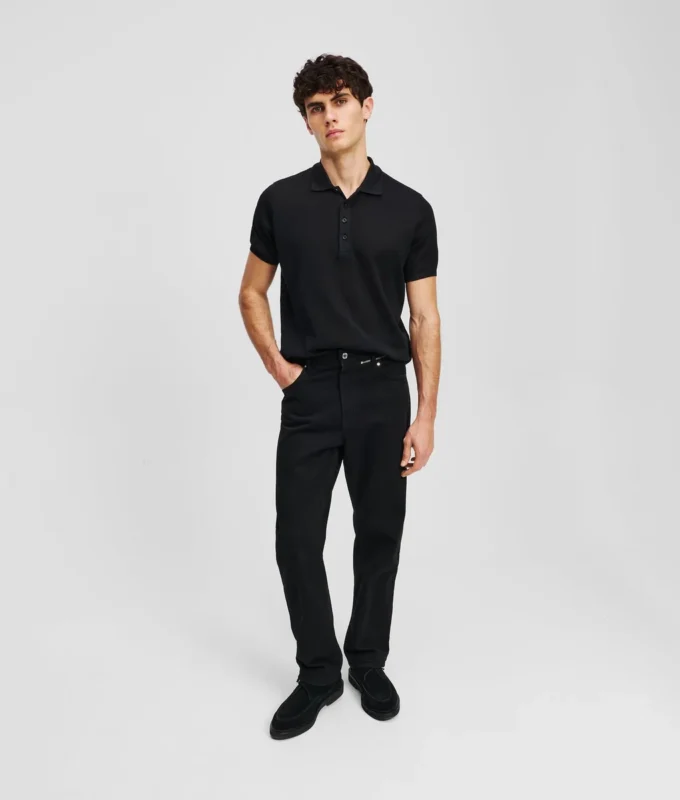 TAPERED JEANS MED GLIDELÅS