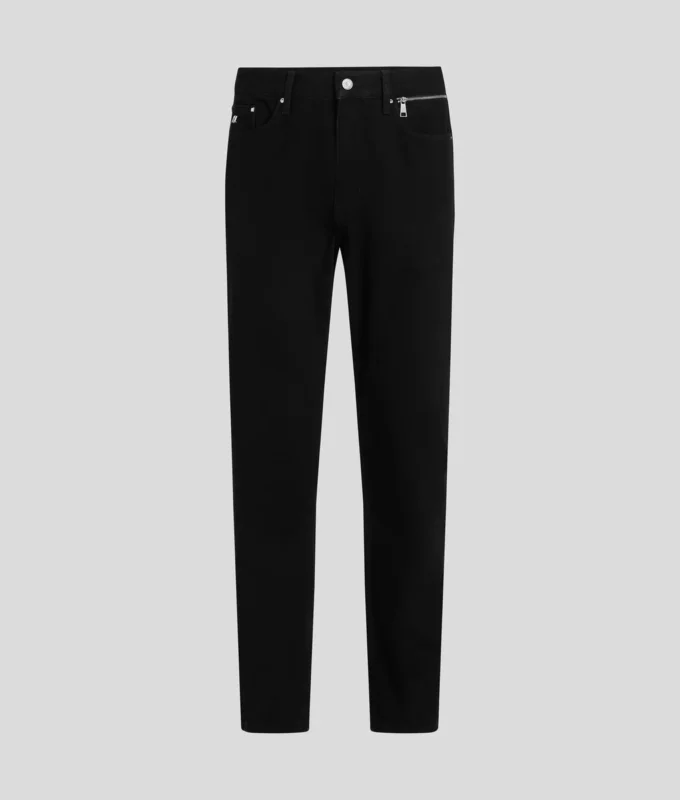 TAPERED JEANS MED GLIDELÅS