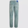 Tapered jeans med malingssprut