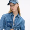 To-farget lys denimcap