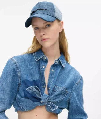 To-farget lys denimcap