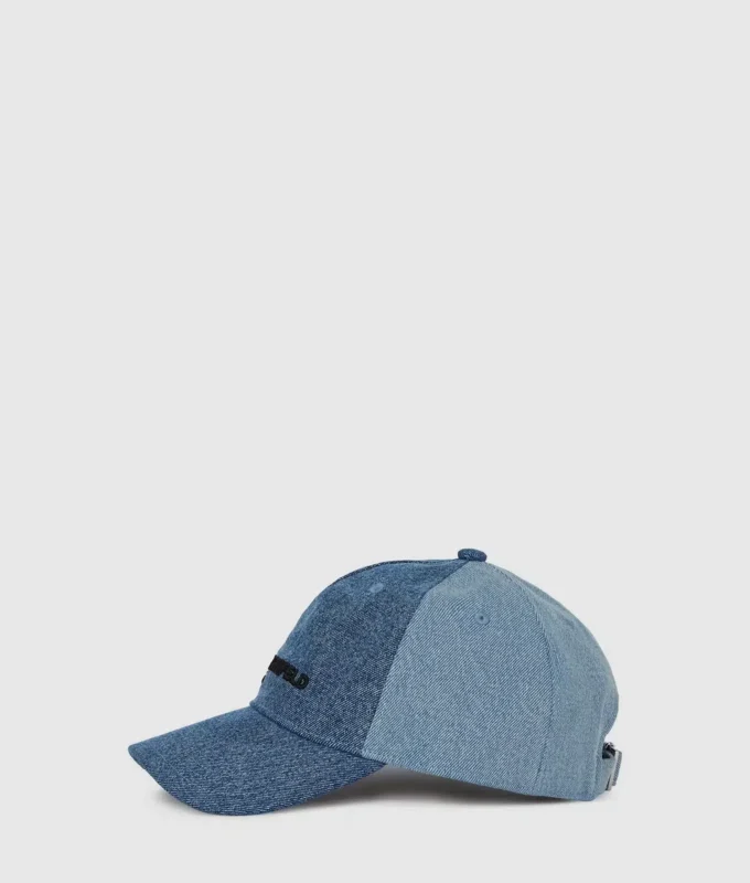 To-farget lys denimcap