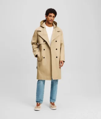 TRENCHCOAT MED HETTE
