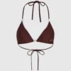 Triangelbikinitopp med bølgekant