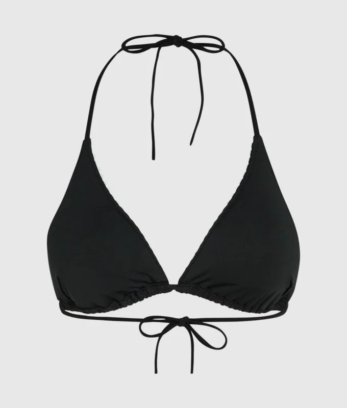 Triangelbikinitopp med bølgekant