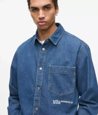 Vanlig denimskjorte