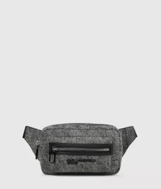 Vaskede denim belteveske