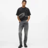 Vaskede denim belteveske