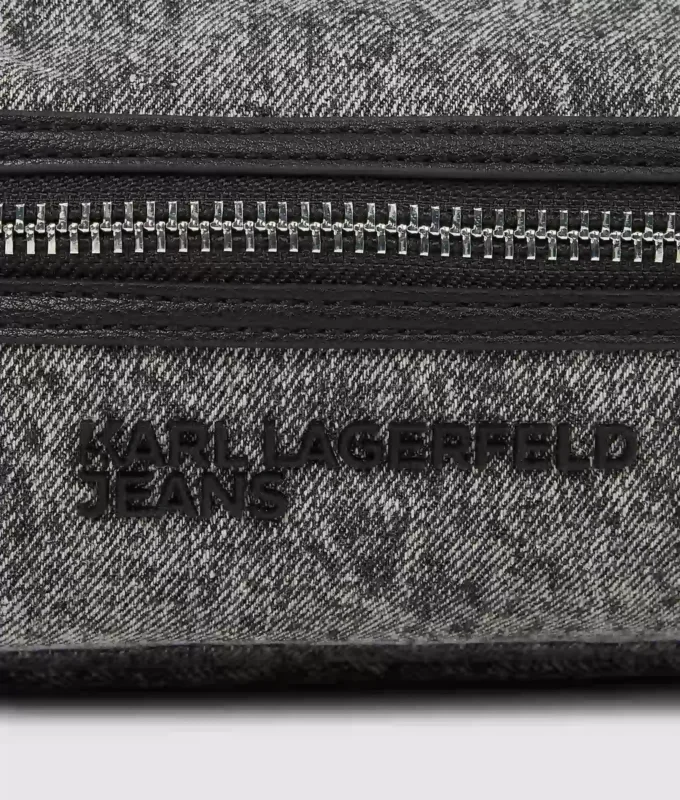 Vaskede denim belteveske