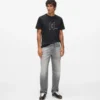Vasket jeans med rett passform