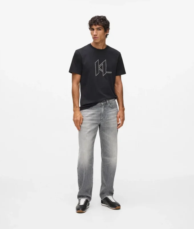 Vasket jeans med rett passform