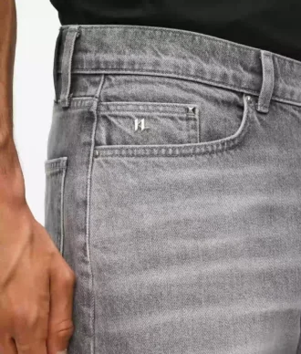 Vasket jeans med rett passform