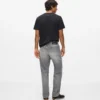 Vasket jeans med rett passform