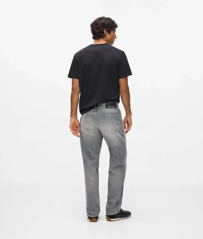Vasket jeans med rett passform
