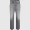 Vasket jeans med rett passform