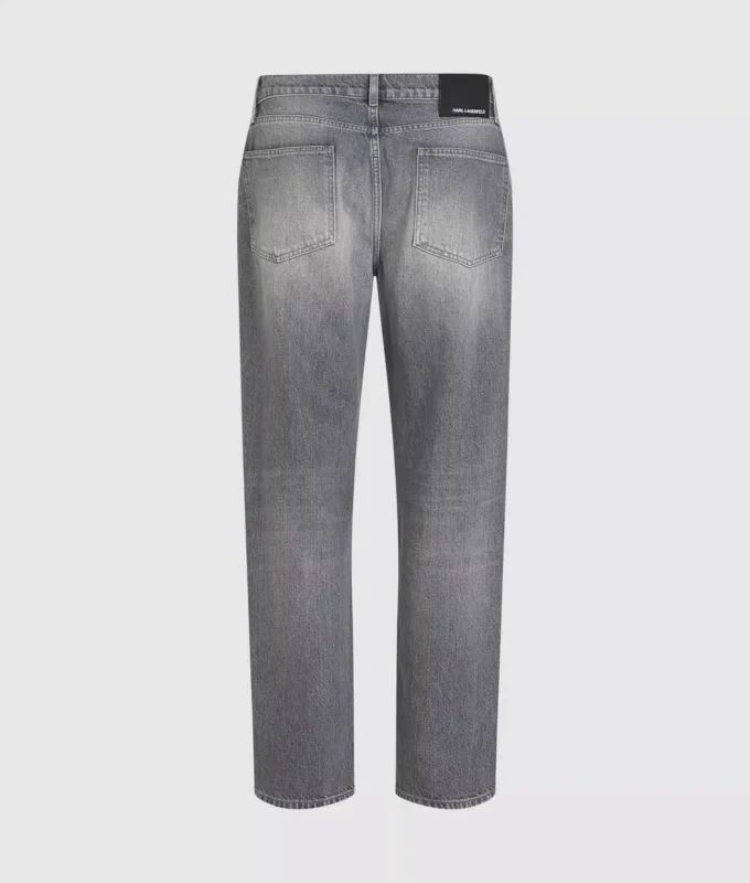 Vasket jeans med rett passform