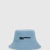 Vendbar denim-bøttehatt