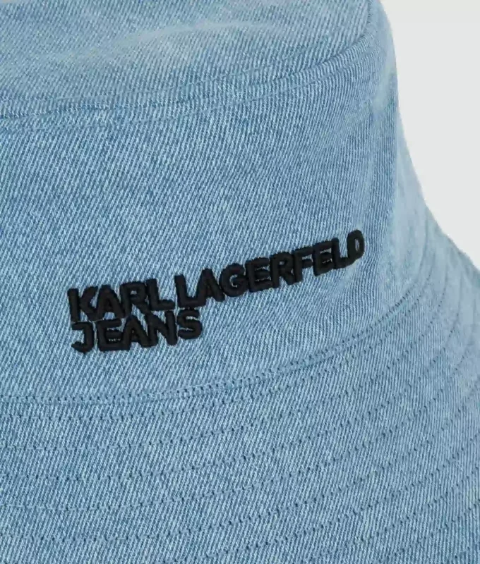 Vendbar denim-bøttehatt
