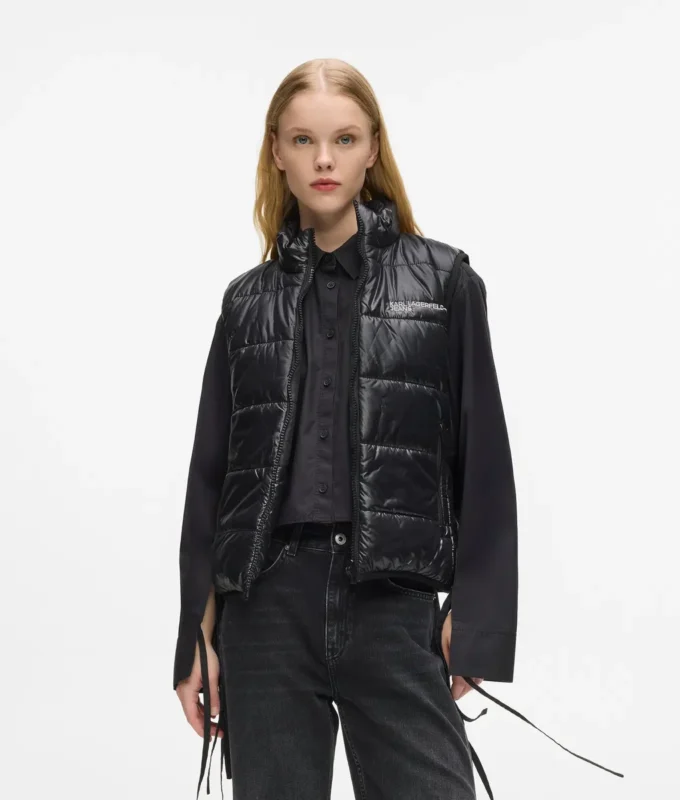 Vendbar vattert vest