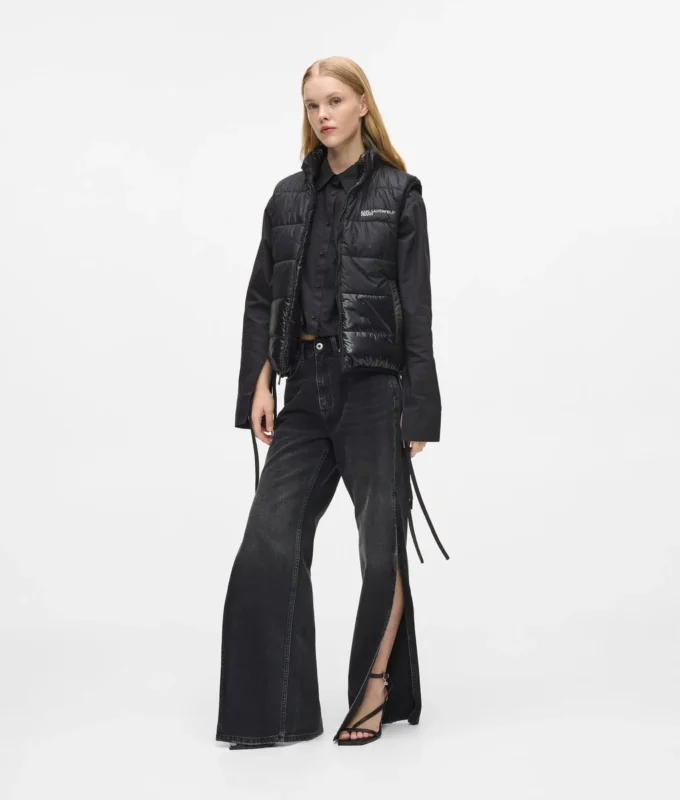 Vendbar vattert vest