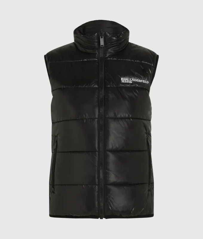 Vendbar vattert vest