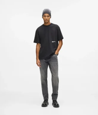 Vintagevaskede, avsmalnende jeans