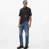 Vintagevaskede, rette jeans