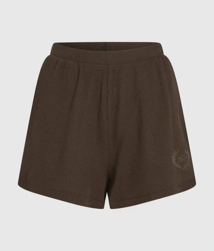 Waffle loungewear shorts
