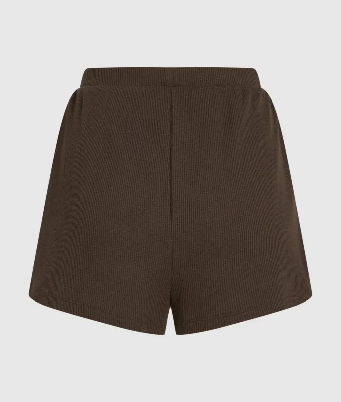 Waffle loungewear shorts